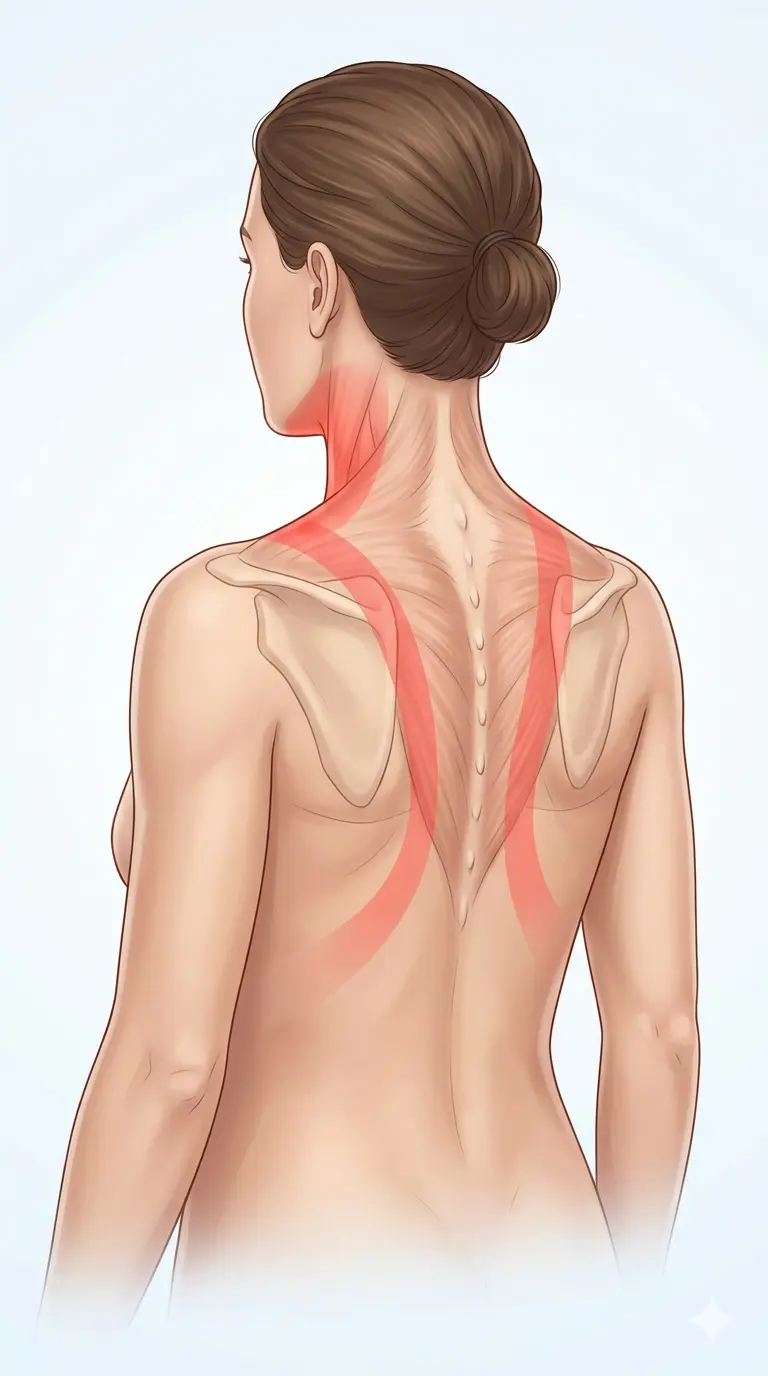 Dónde no colocar el TENS en espalda alta y cuello