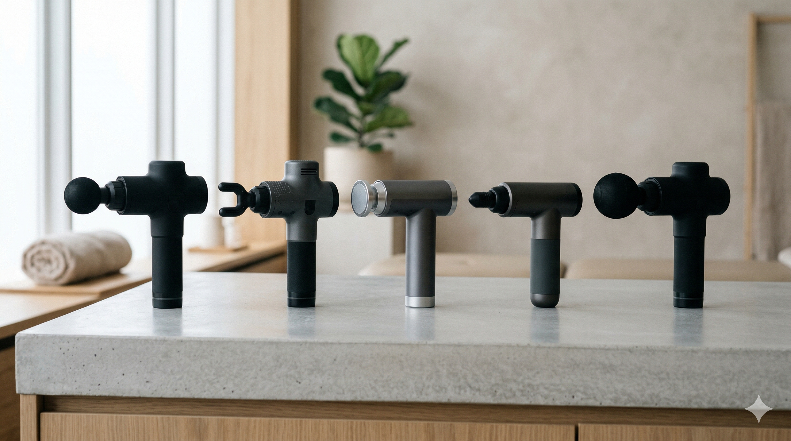 Comparativa de pistolas de masaje muscular