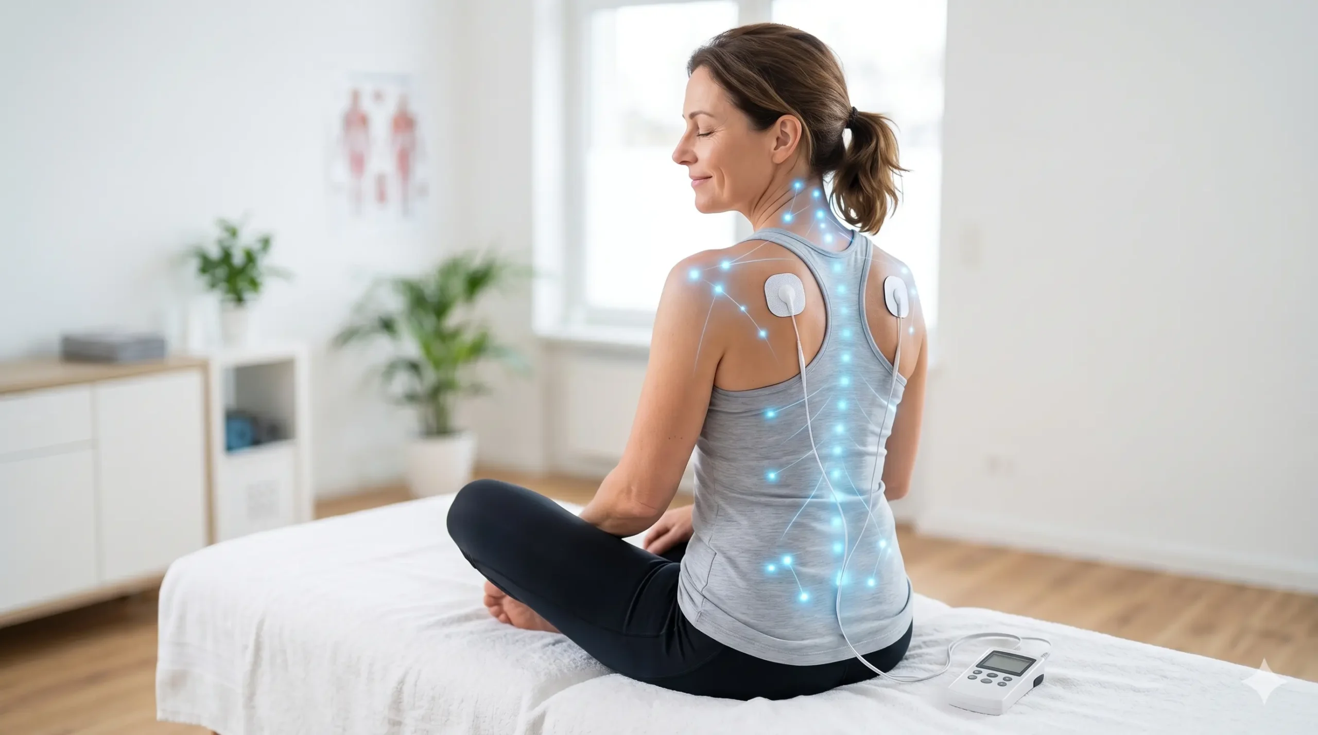 TENS para fibromialgia: electrodos en dolor generalizado