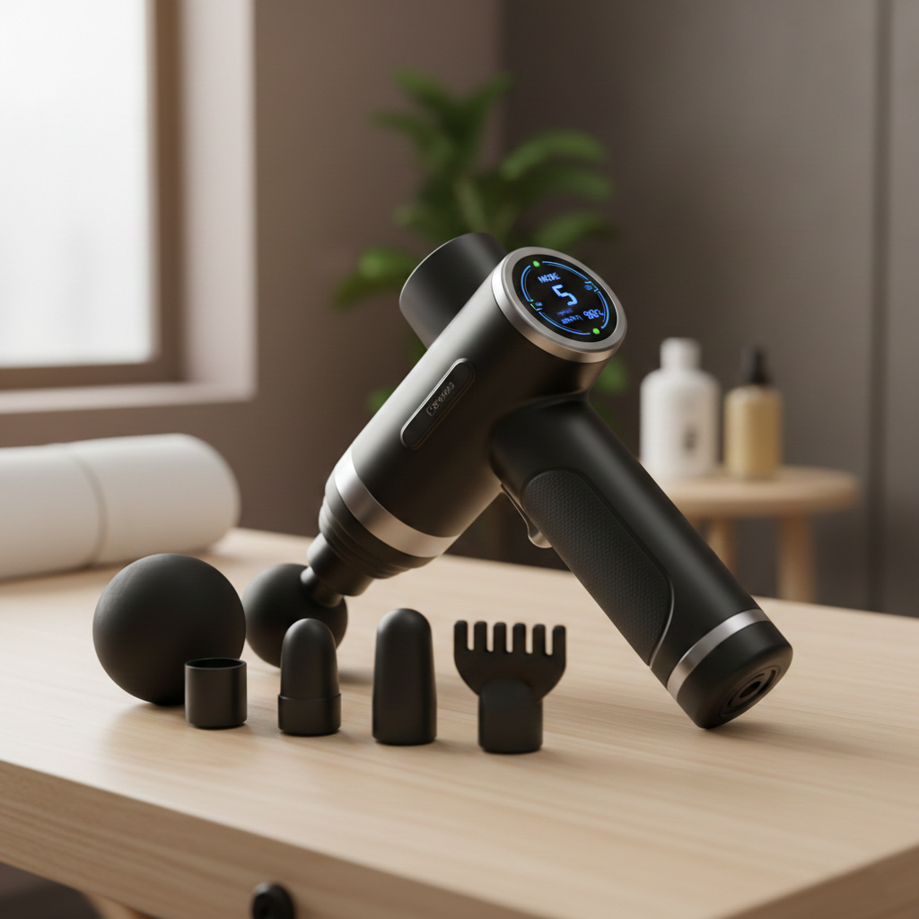 Pistola de masaje en fisioterapia