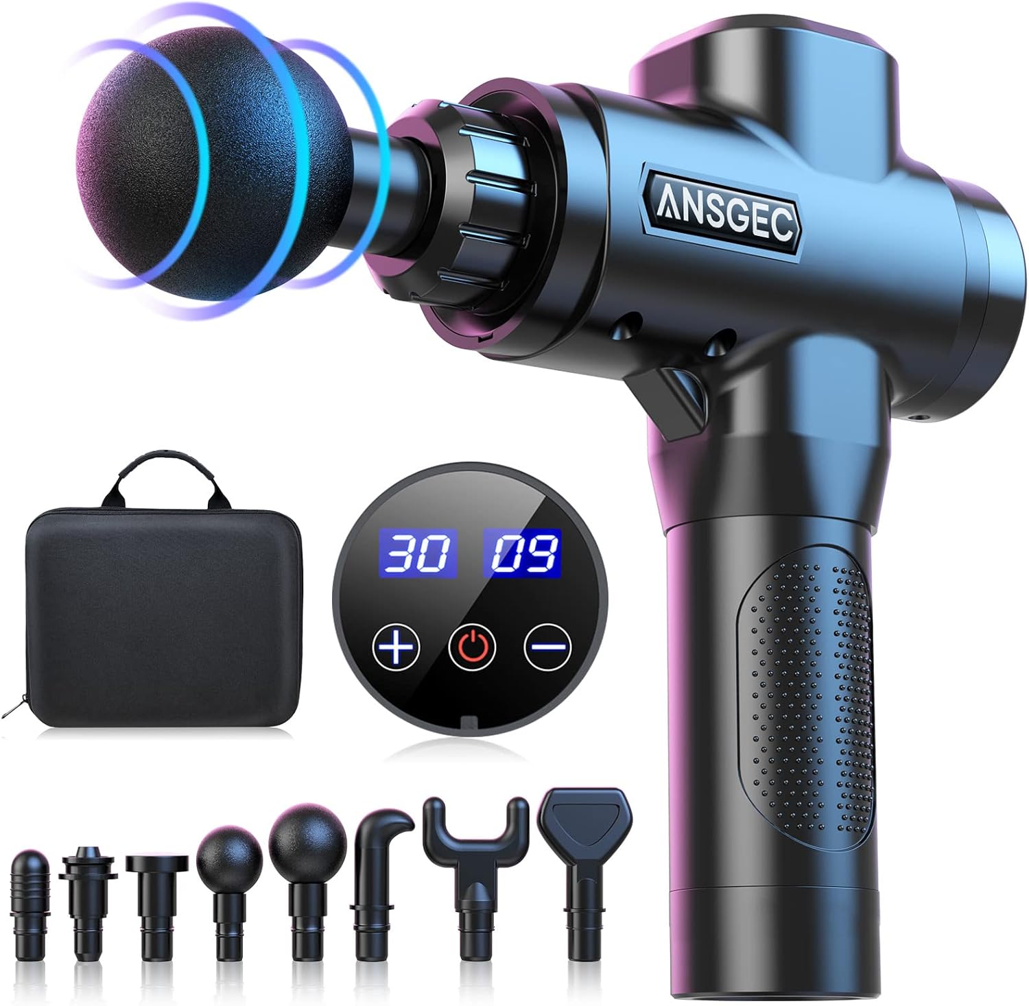 Pistola de masaje ANSGEC 14 mm percusión profunda