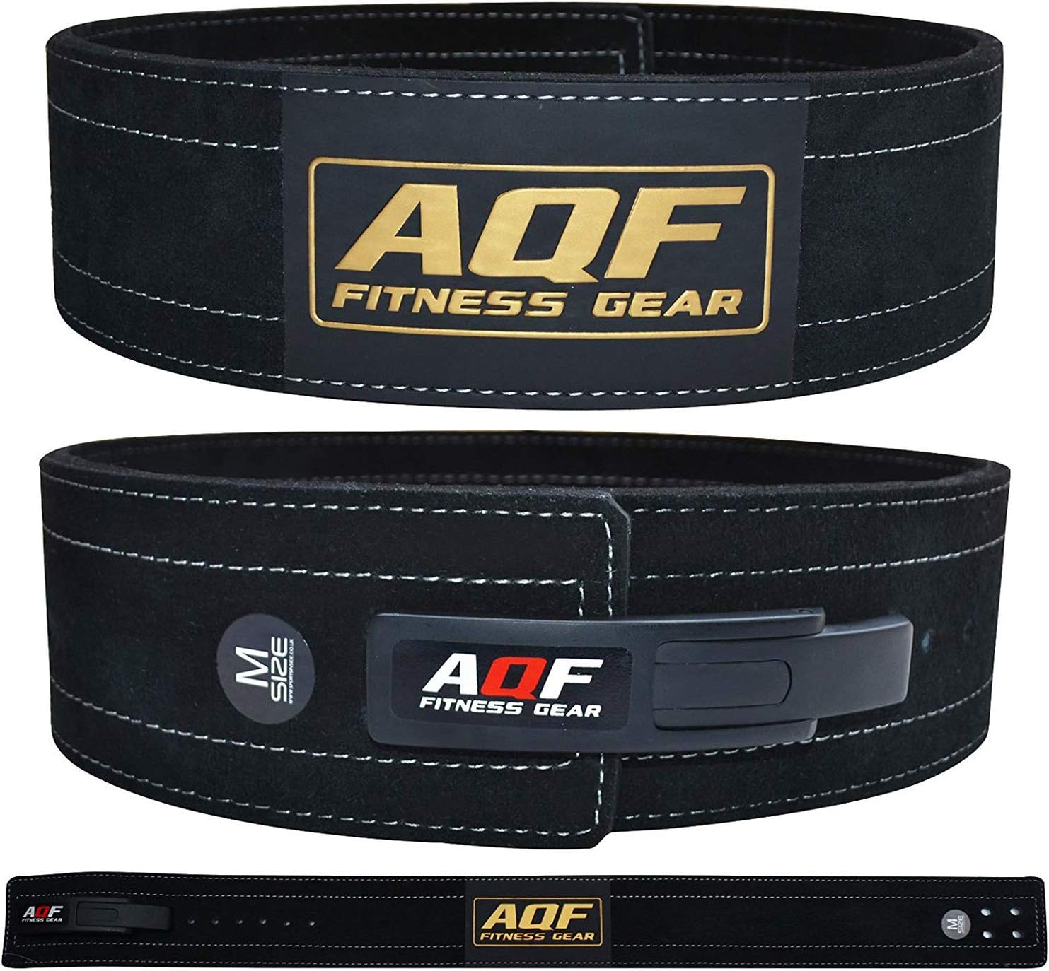 AQF cinturón lumbar de palanca para powerlifting