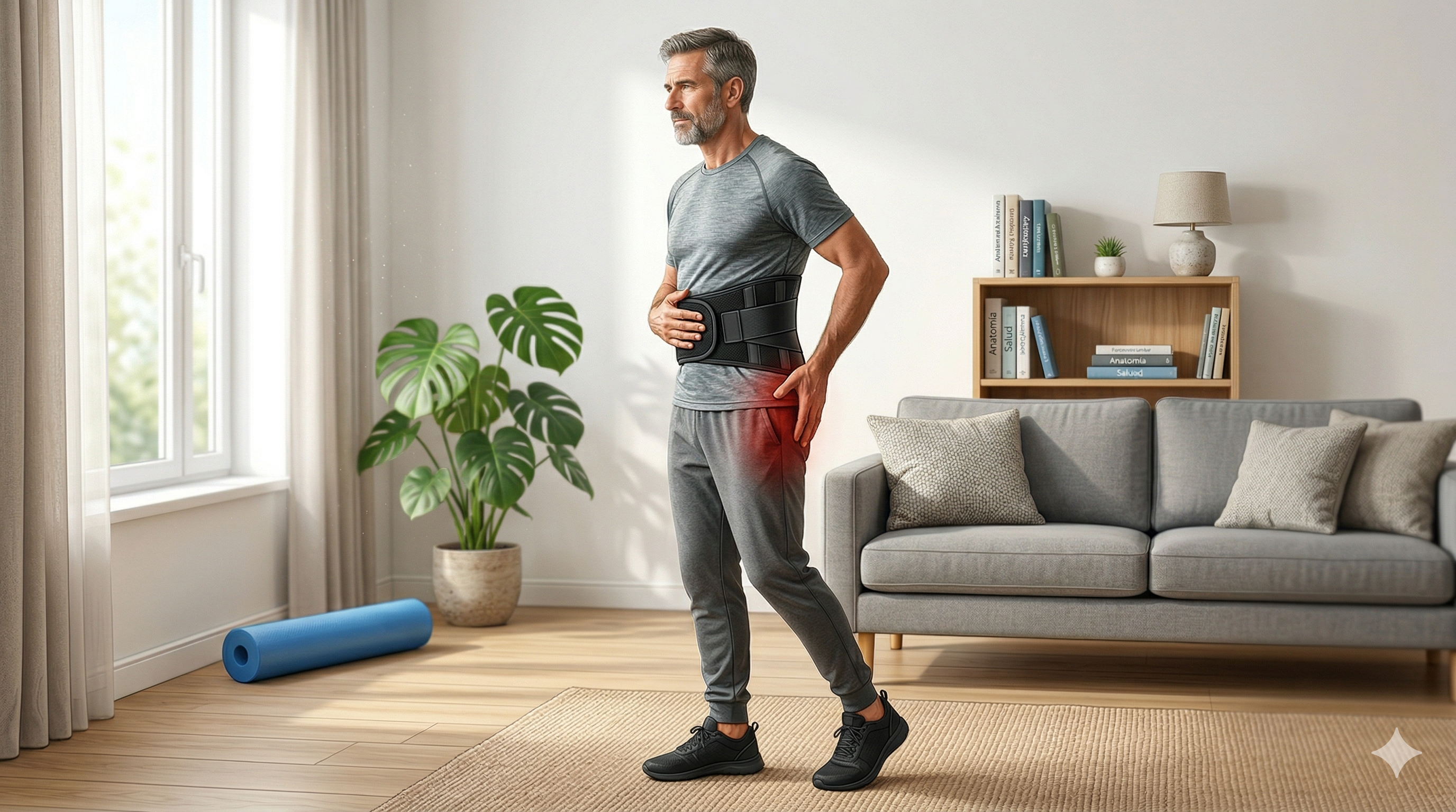 Faja lumbar para ciática como apoyo complementario