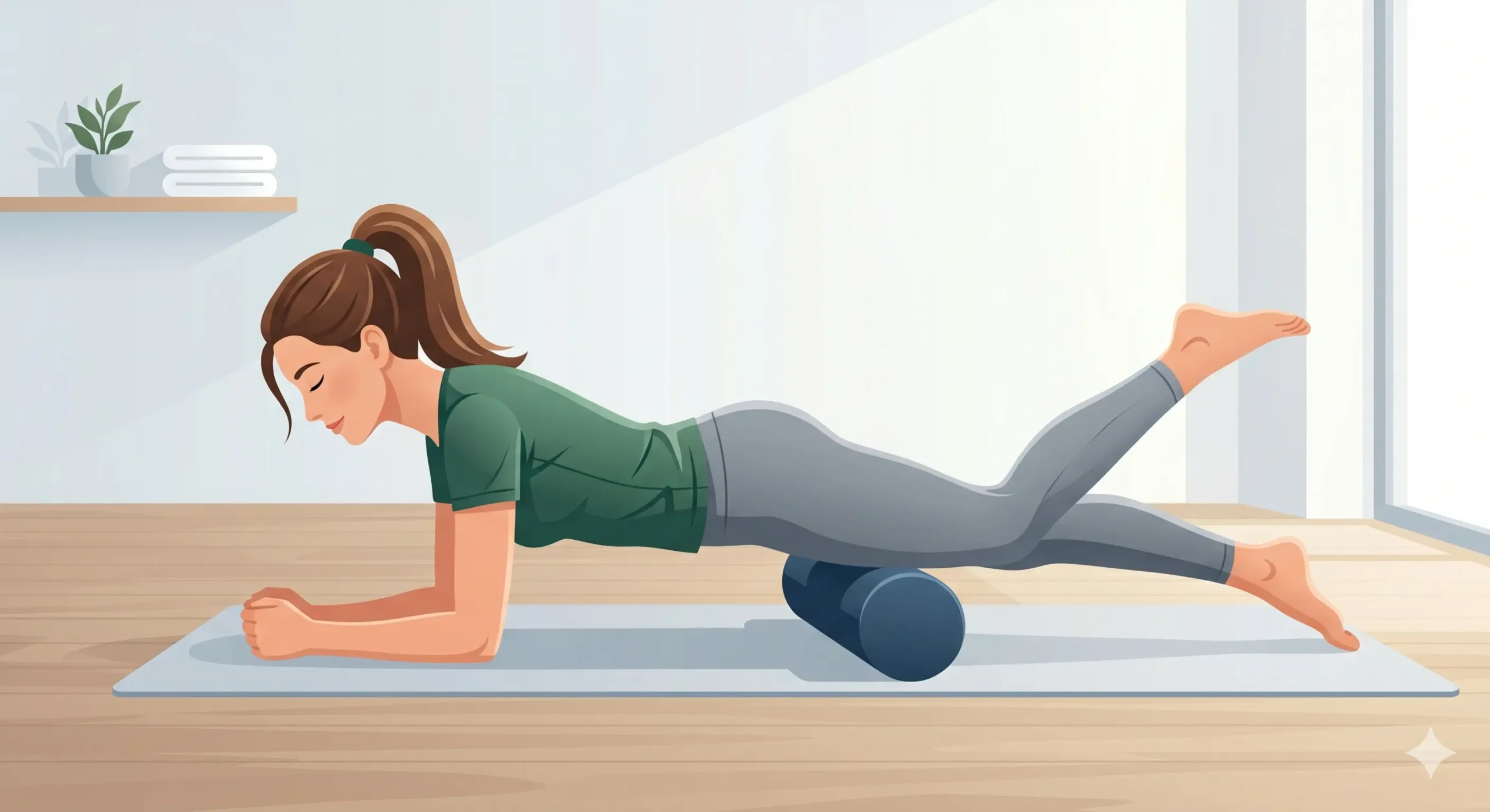 Beneficio del foam roller en cuádriceps