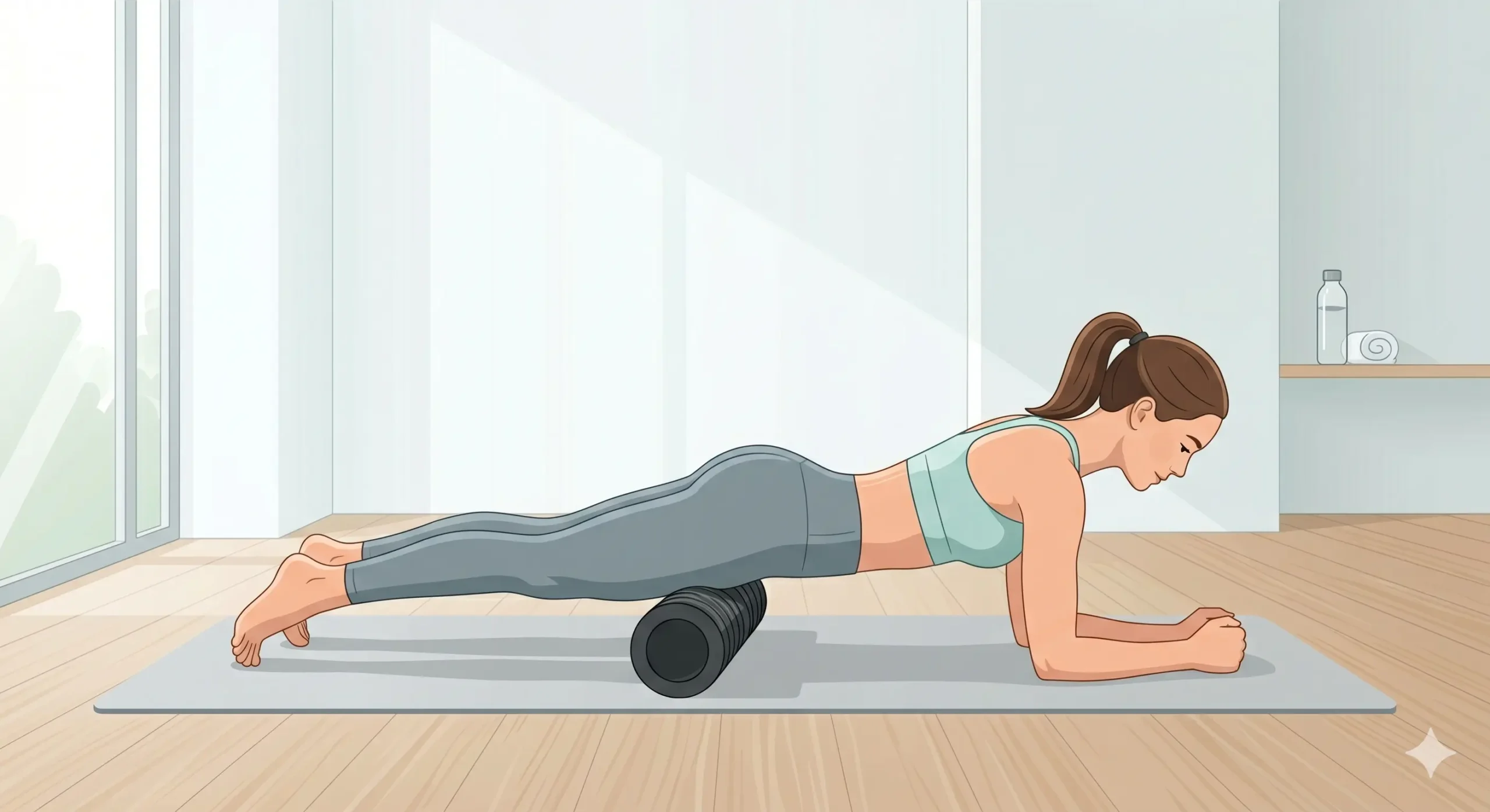 Cómo usar foam roller en cuádriceps