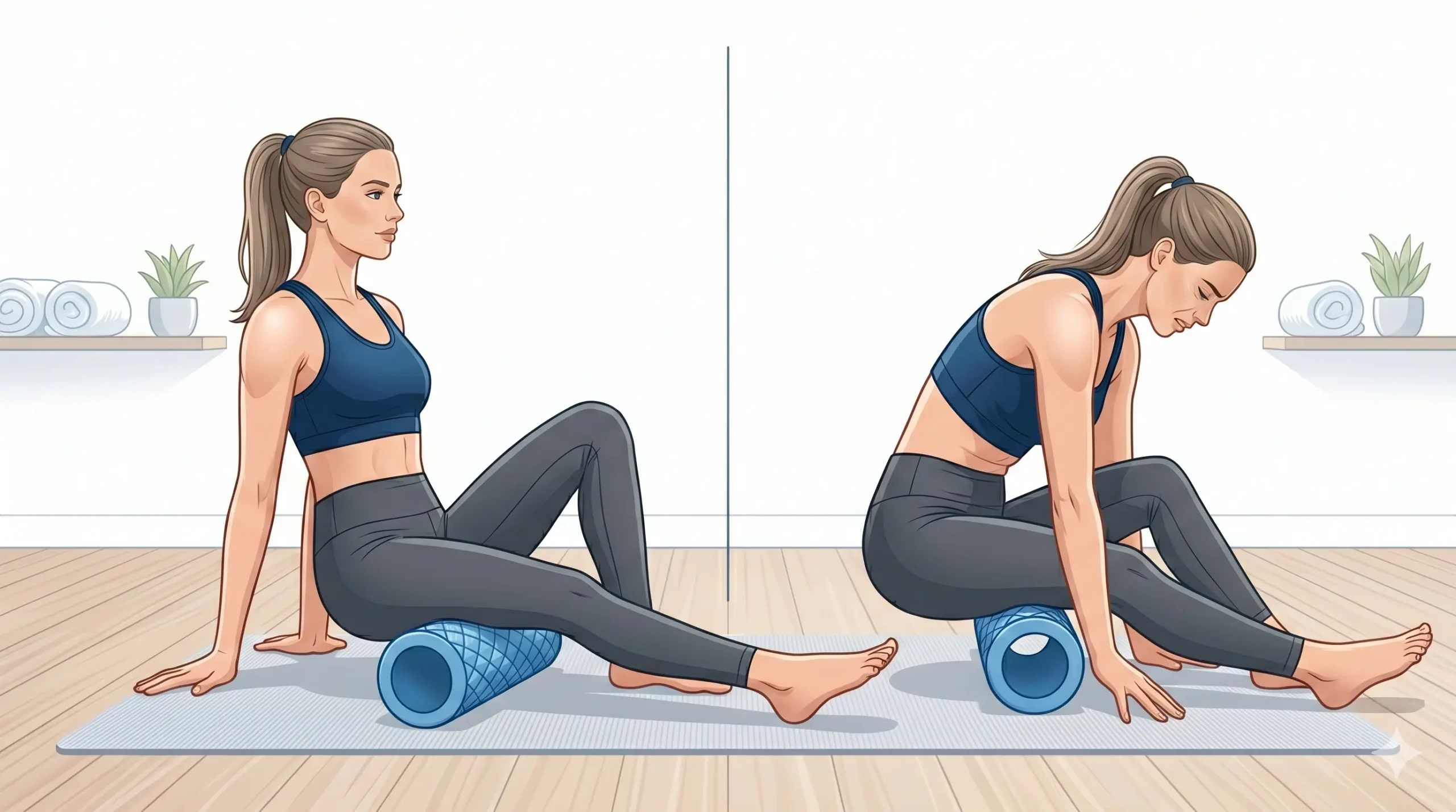 Cómo no usar foam roller en isquiotibiales