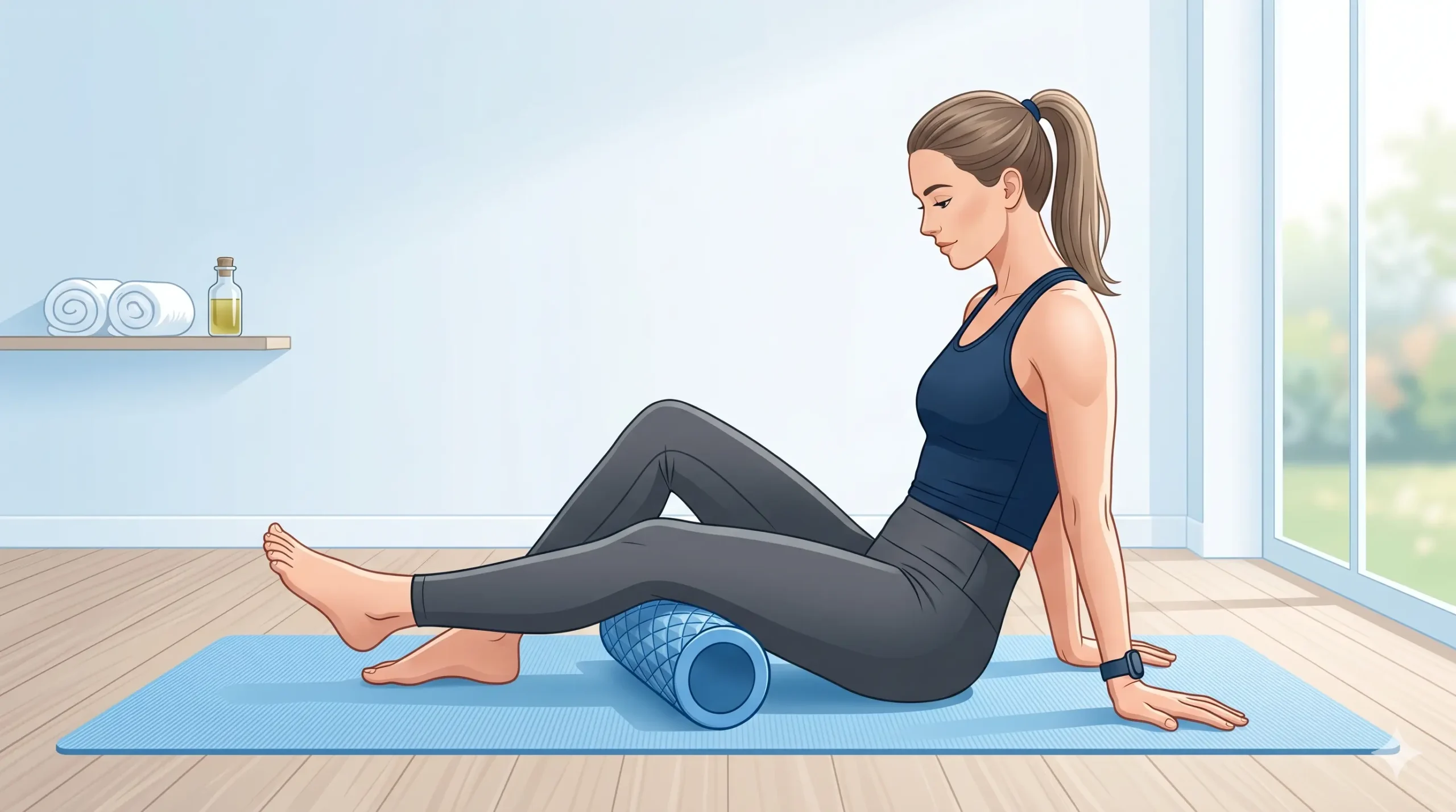 Foam roller en isquiotibiales