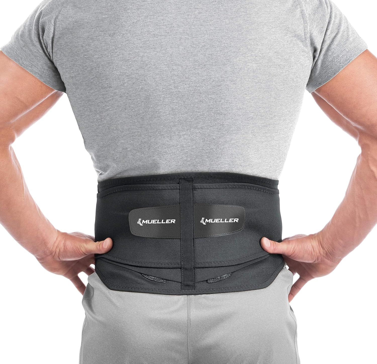 MUELLER 255 faja lumbar con almohadilla extraíble para ciática