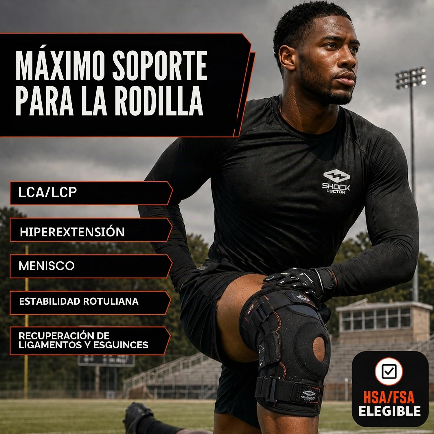 Detalle de la Shock Doctor 875 Ultra con sistema de correas