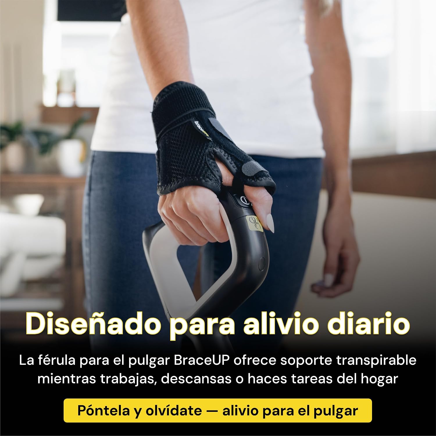BraceUP Thumb Stabilizer ajuste en la mano
