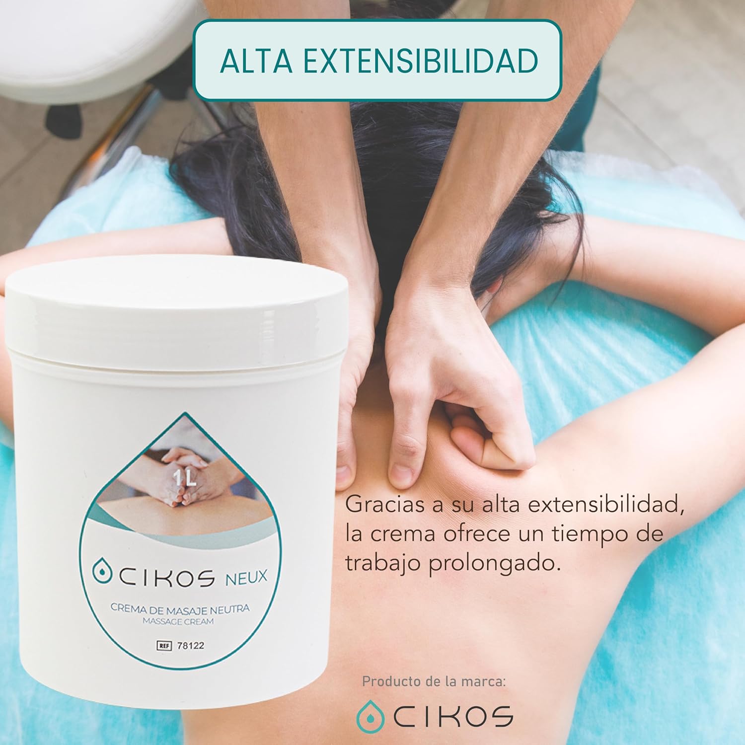Crema profesional CIKOS NEUX para fisioterapia y masaje
