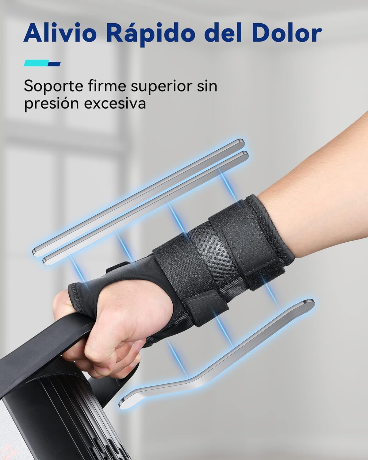 Fitomo Wrist Brace detalle de férulas y cierres