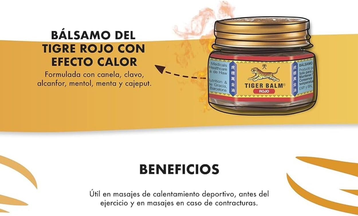 Bálsamo del Tigre Rojo de efecto cálido
